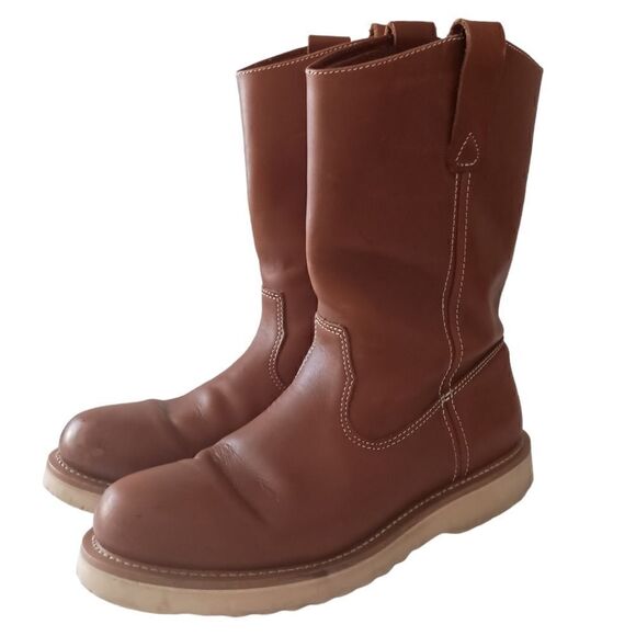 Guide Gear Wellington Mens Boots 9.5M Work Wedge Leather Oil Resistant Sole - Picture 16 of 16